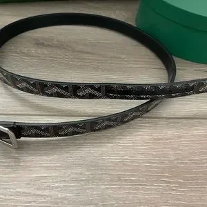 Brand new in box goyard black belt! Goyard Goyardine Florida Belt Black 100% Authentic 90cm  main image 2
